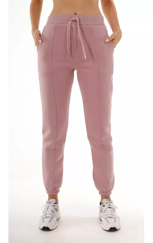 Paça Lastikli Pantolon Pembe